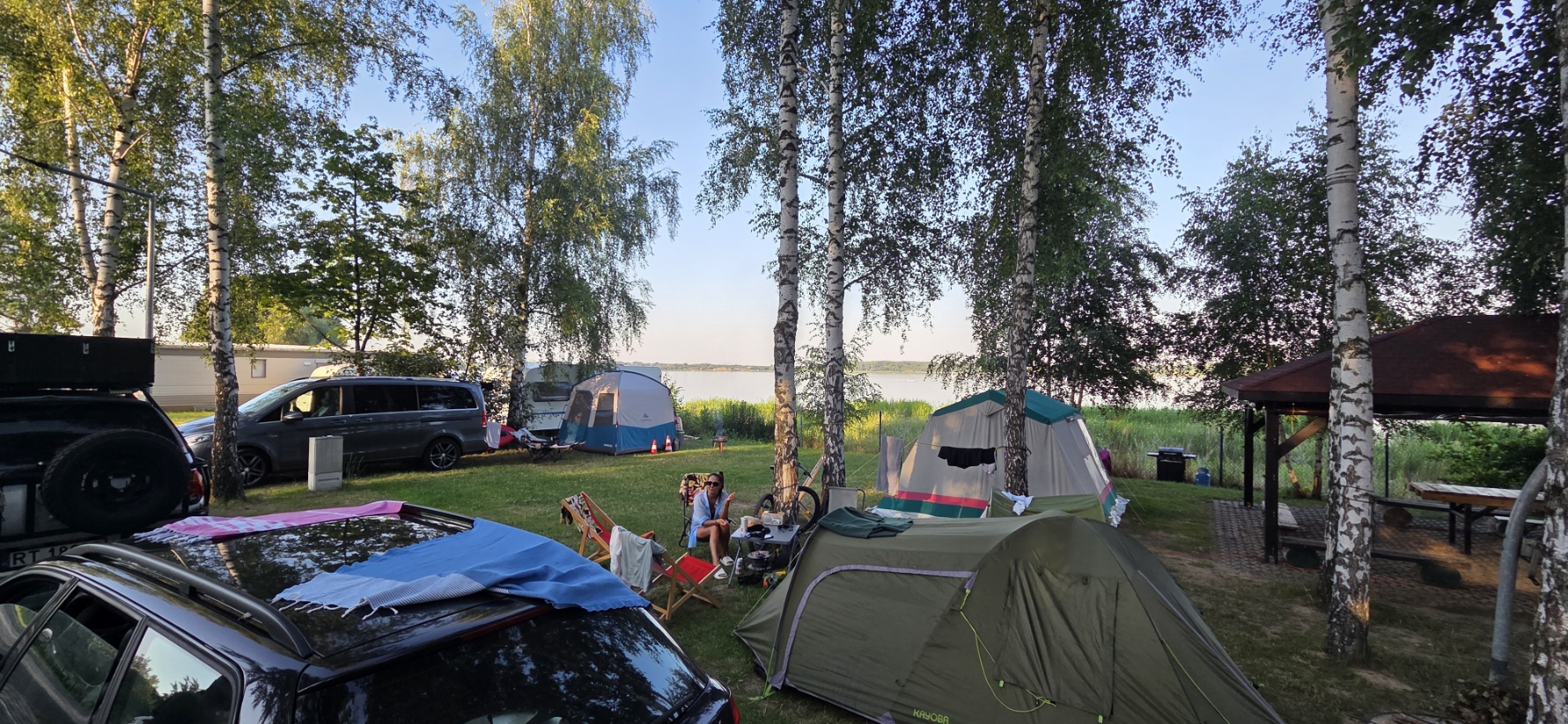 Stanowiska na polu campingowym